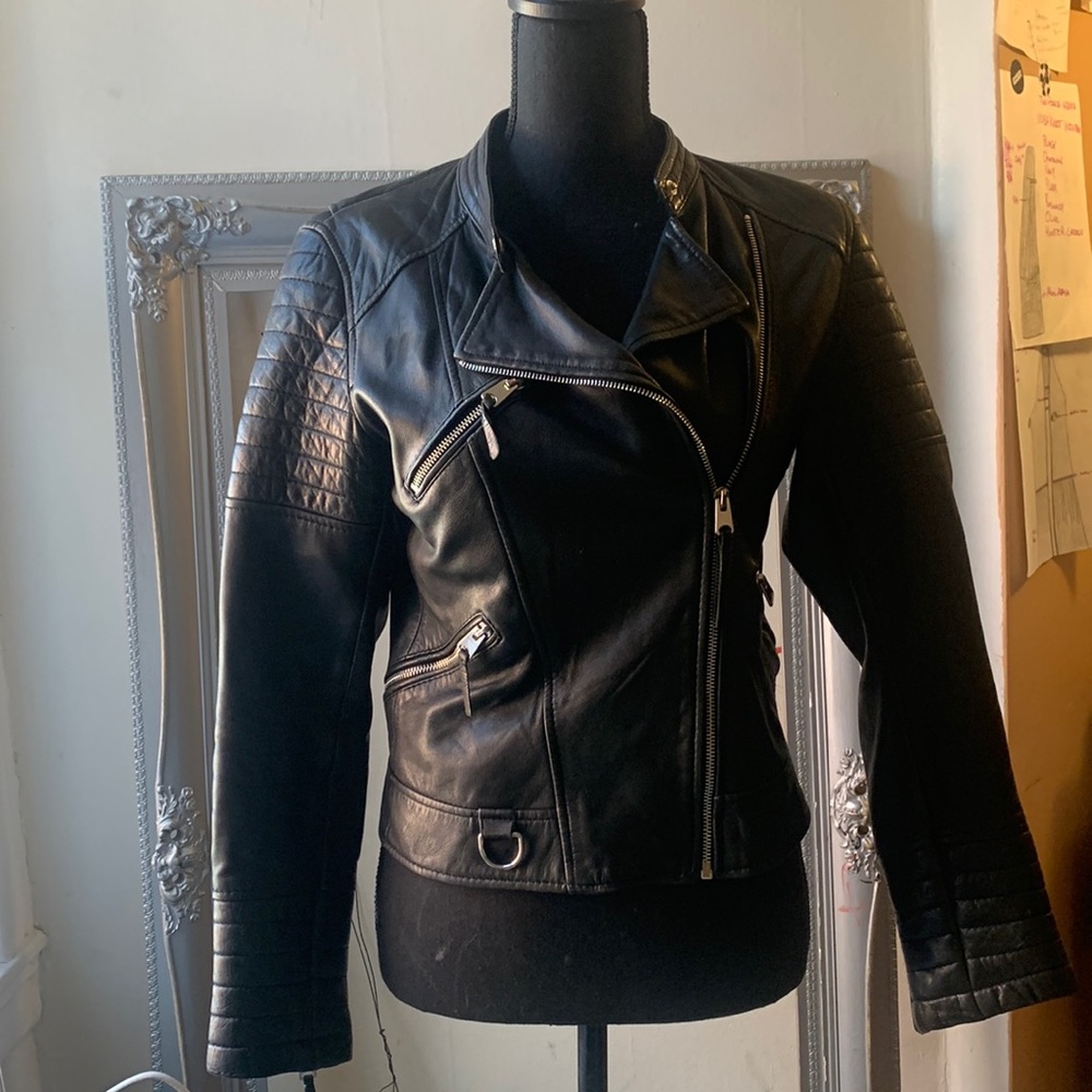 Zara 100% Leather Jacket